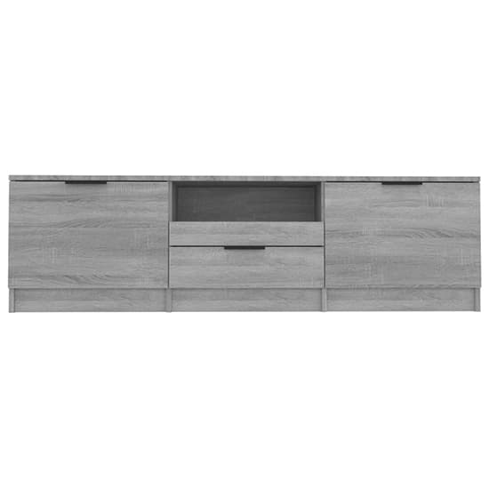Kenna Wooden TV Stand With 2 Doors 1 Drawer In Grey Sonoma Oak_4