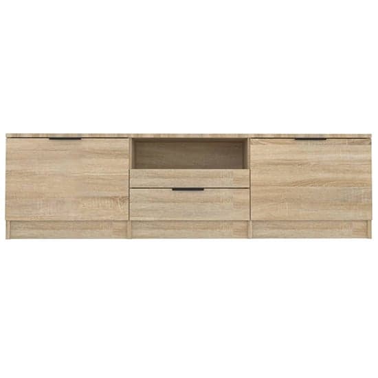 Kenna Wooden TV Stand With 2 Doors 1 Drawer In Sonoma Oak_4