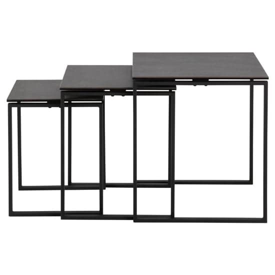 Kennesaw Ceramic Nest Of 3 Tables With Metal Frame In Black_3