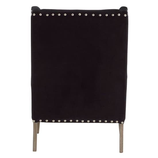 Kensick Fabric Armchair With Oak Legs In Black_4
