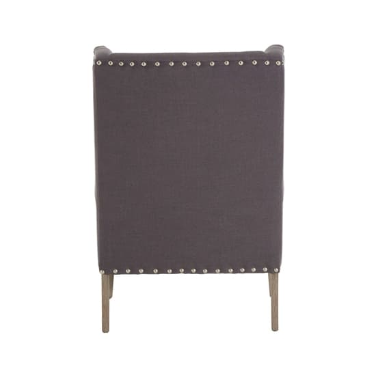 Kensick Fabric Armchair With Oak Legs In Gunmetal Grey_4