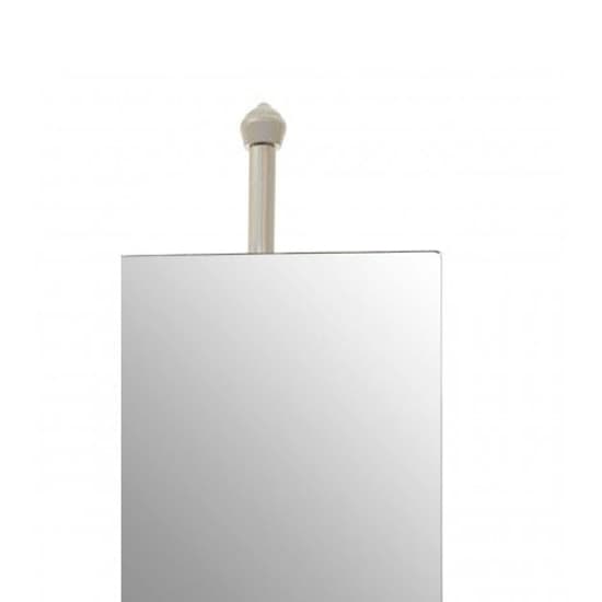 Kensick Rectangular Floor Standing Mirror With Nickel Stand_4