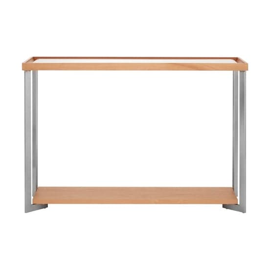 Kensick Rectangular Mirrored Glass Console Table In Natural_2