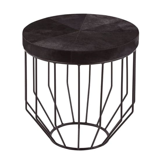Furud Townhouse Round Side Table In Black_1
