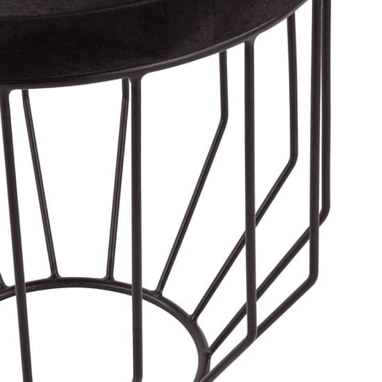 Furud Townhouse Round Side Table In Black_4