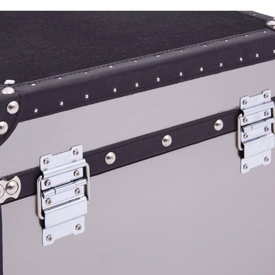 Kensick Wooden Set Of 2 Storage Trunks In Black And White_6