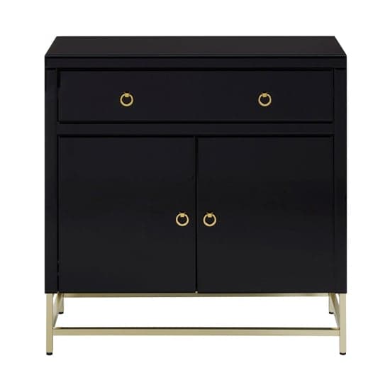 Kensick Wooden Sideboard With 2 Doors And 1 Drawer In Black_3