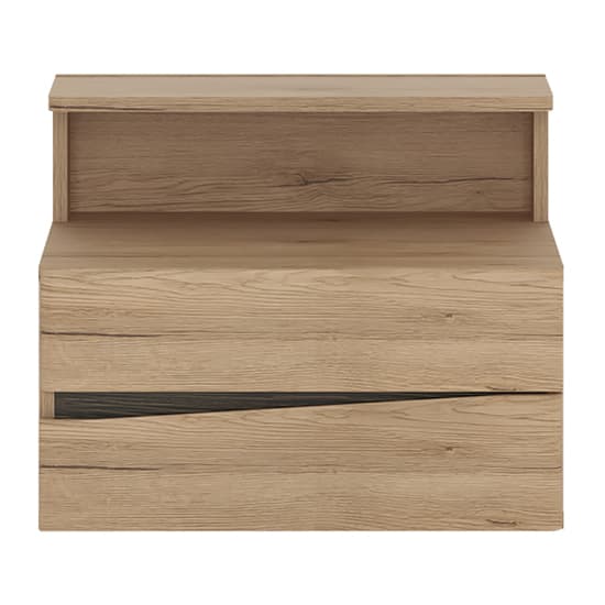 Kenstoga Right Handed 2 Drawers Bedside Cabinet In Grained Oak_1