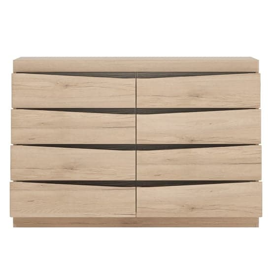 Kenstoga Wooden Chest Of Drawers In Grained Oak With 8 Drawers_2