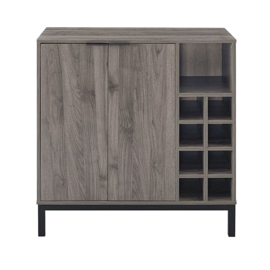 Keoni Wooden Bar Cabinet With 2 Doors In Slate Grey_5