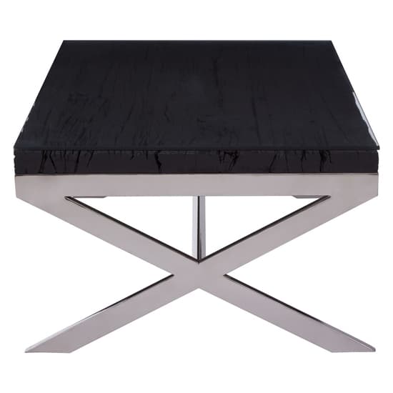 Kero Glass Top Coffee Table With Cross Base In Black_3