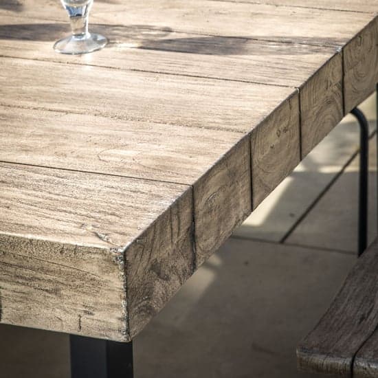 Keyser Rectangular Outdoor Teak Wood Dining Table In Natural_3