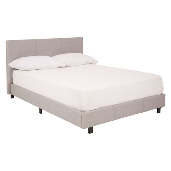 Khambalia Fabric Double Bed In Light Grey_2
