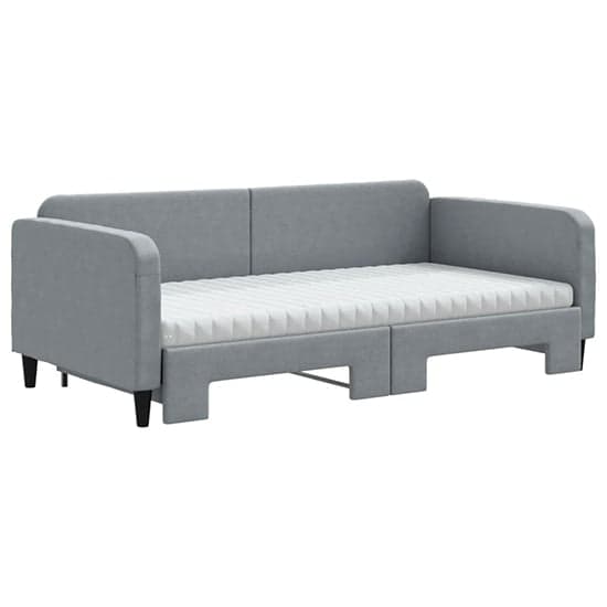 Kigali Fabric Daybed With Guest Bed In Light Grey_3