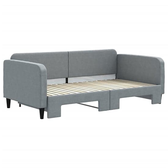 Kigali Fabric Daybed With Guest Bed In Light Grey_4