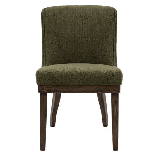 Kigali Moss Green Polyester Fabric Dining Chairs In Pair_3