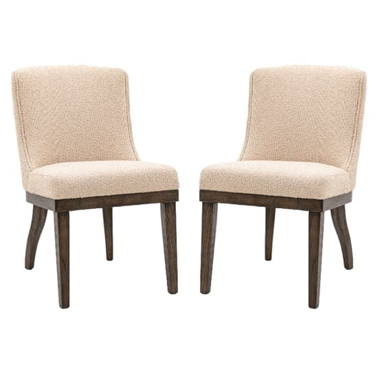 Kigali Taupe Polyester Fabric Dining Chairs In Pair_1