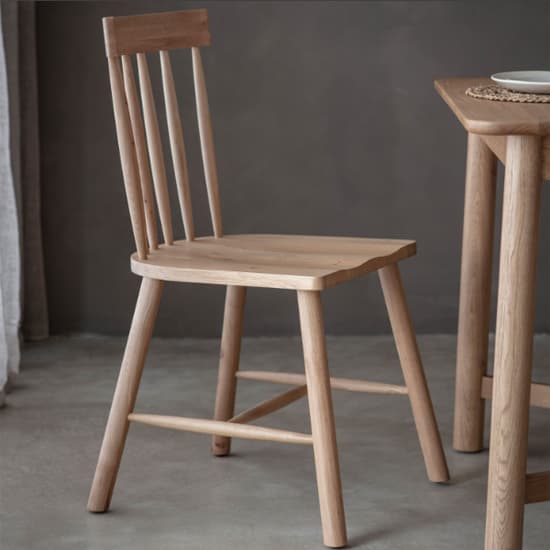 Kinghamia Oak Wooden Dining Chairs In A Pair_2