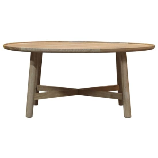 Kinghamia Round Wooden Coffee Table In Oak_2