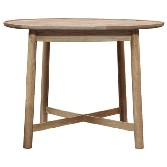 Kinghamia Round Wooden Dining Table In Oak_2