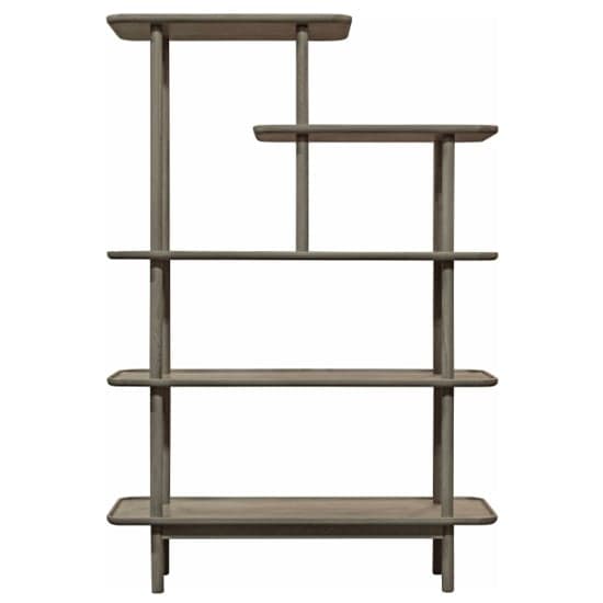 Kinghamia Wooden Open Display Unit With Shelves In Grey_2