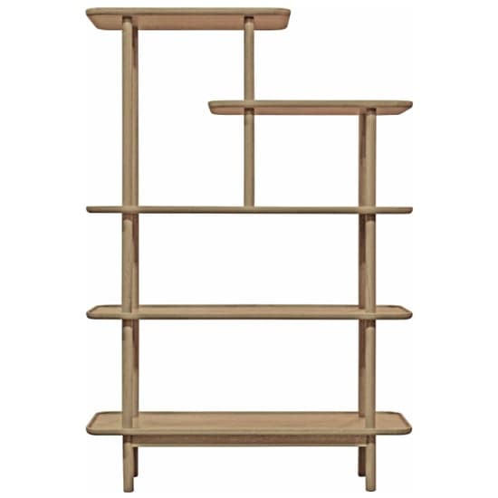 Kinghamia Wooden Open Display Unit With Shelves In Oak_2