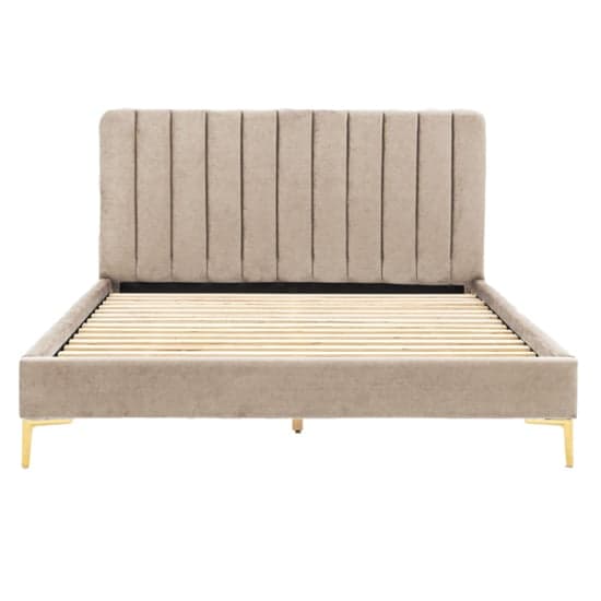 Kingman Polyester Fabric Double Bed In Latte_2