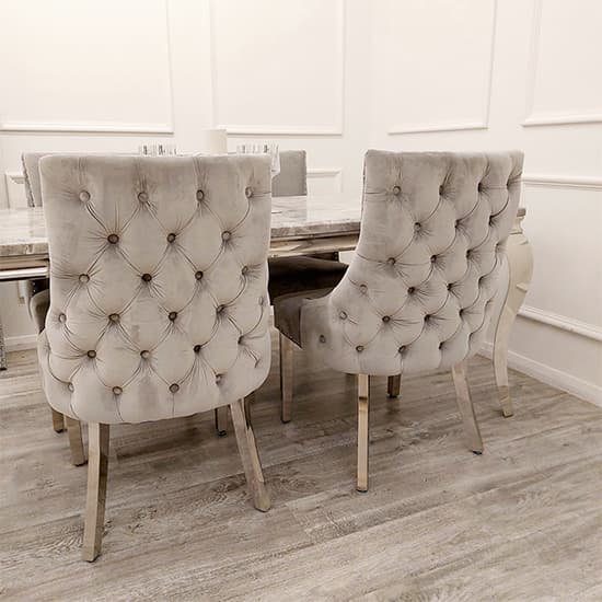Kinston Light Grey Velvet Dining Chairs In Pair_5