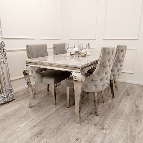 Kinston Light Grey Velvet Dining Chairs In Pair_6