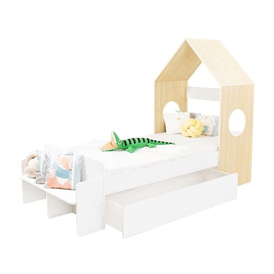 Kiro Wooden Bedroom Furniture Set In White And Pine Effect_2