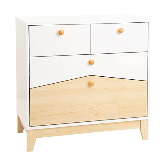 Kiro Wooden Bedroom Furniture Set In White And Pine Effect_5
