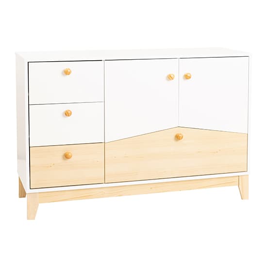 Kiro Wooden Bedroom Furniture Set In White And Pine Effect_6