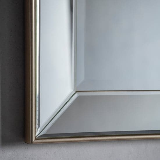 Kodak Small Rectangular Bevelled Wall Mirror In Silver_2