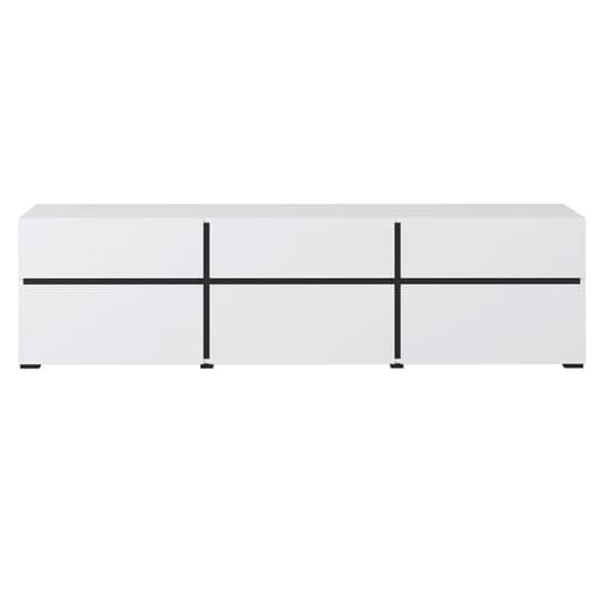 Kodak Wooden TV Stand With 3 Doors 3 Drawers In White_4