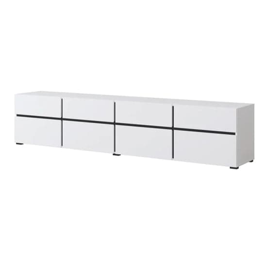 Kodak Wooden TV Stand With 4 Doors 4 Drawers In White_2