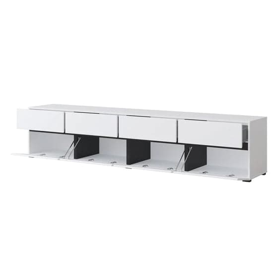 Kodak Wooden TV Stand With 4 Doors 4 Drawers In White_3