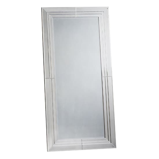 Kokomo Bevelled Leaner Floor Mirror In Silver_3
