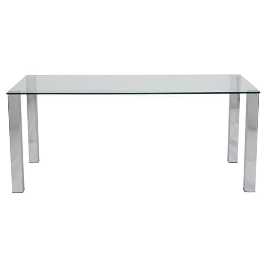 Konya Glass Dining Table Large With Chrome Base_2