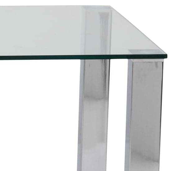 Konya Glass Dining Table Large With Chrome Base_5