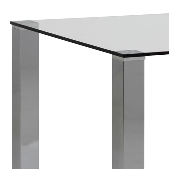 Konya Glass Dining Table Small With Chrome Base_6