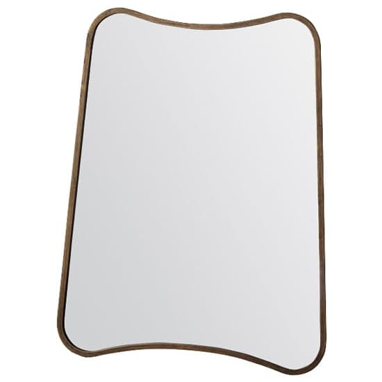 Koran Small Curved Bedroom Mirror In Gold Frame_2