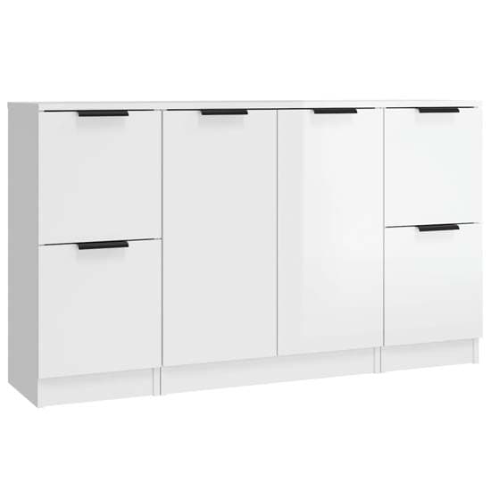 Krefeld High Gloss Sideboard With 6 Doors In White_3