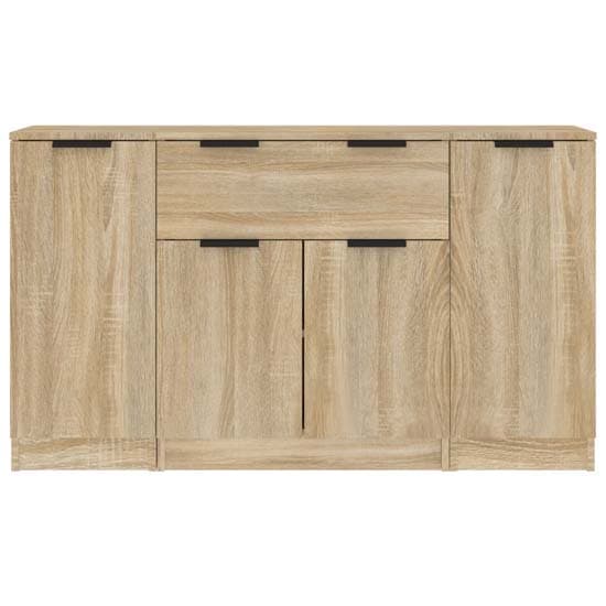 Krefeld Wooden Sideboard With 4 Doors 1 Drawer In Sonoma Oak_4