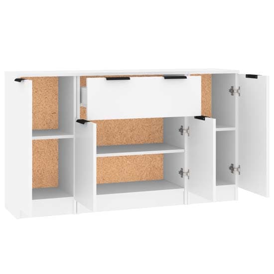 Krefeld Wooden Sideboard With 4 Doors 1 Drawer In White_5