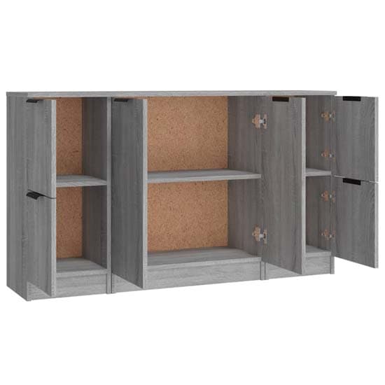 Krefeld Wooden Sideboard With 6 Doors In Grey Sonoma Oak_4