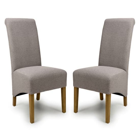 Kyoto Mocha Weave Fabric Dining Chairs In Pair_1