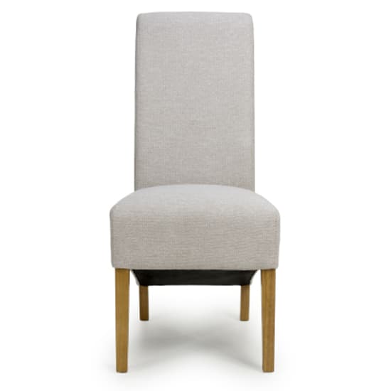 Kyoto Natural Weave Fabric Dining Chairs In Pair_5