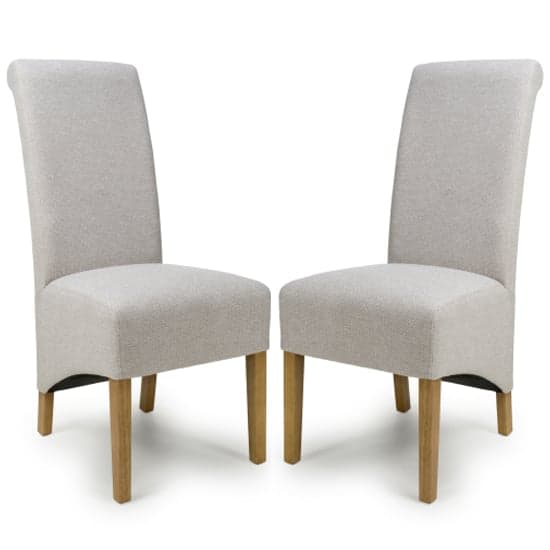 Kyoto Natural Weave Fabric Dining Chairs In Pair_1