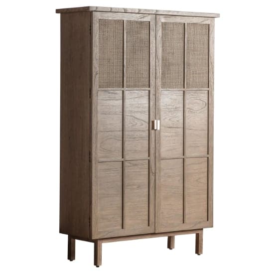 Kyron Wooden Storage Cabinet With 2 Doors In Natural_4