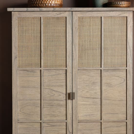 Kyron Wooden Storage Cabinet With 2 Doors In Natural_9